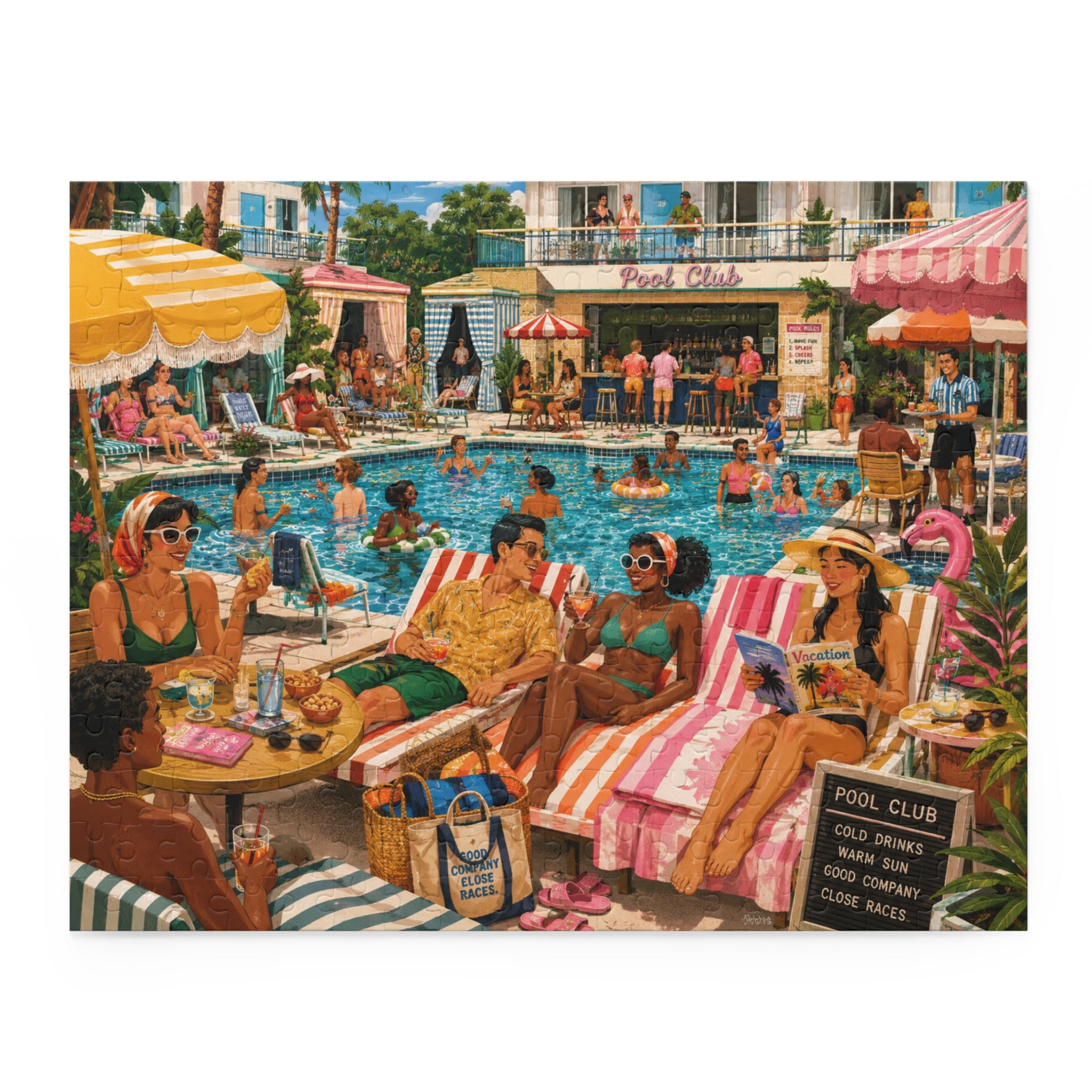 Pool Club Jigsaw Puzzle — 120, 252 & 500 Pieces
