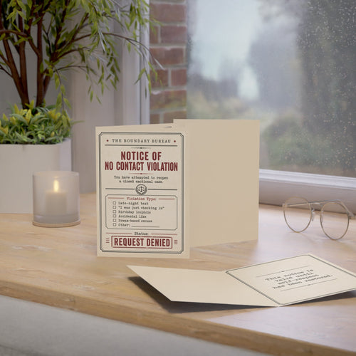 No Contact Violation notice card by Sondera — folded greeting card product image