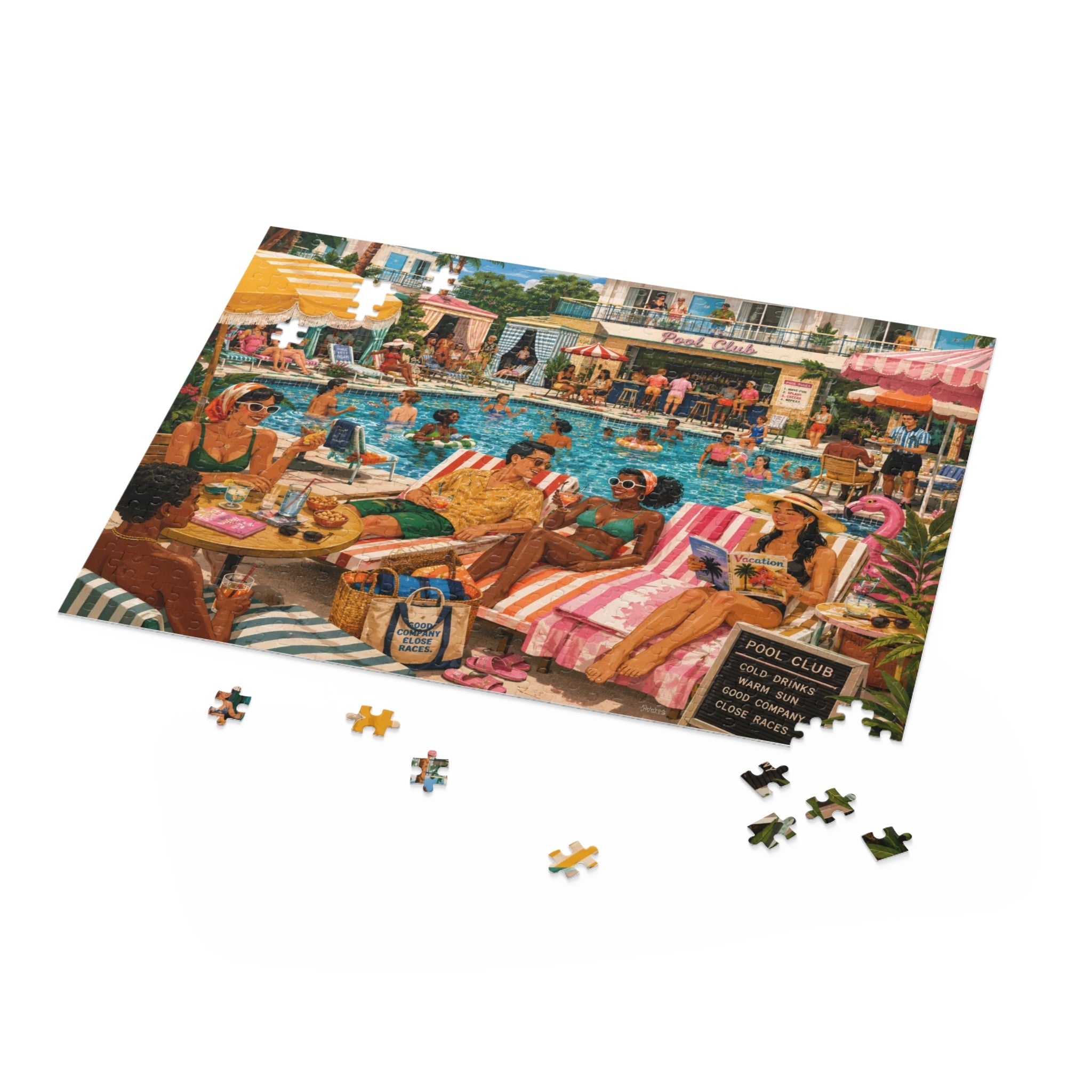 Pool Club Jigsaw Puzzle — 120, 252 & 500 Pieces - Sondera Piece Club