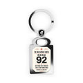Room 92 motel keytag by Sondera — no contact motel keychain product image