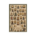 The Kitchen Light Was Still On microfiber tea towel featuring illuminated windows and doors