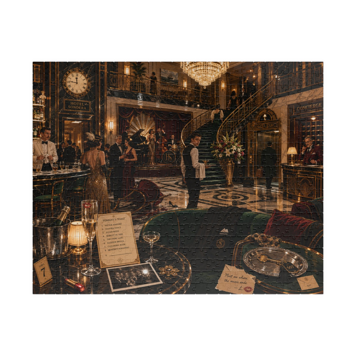 The Last Toast at Hotel Sondera: Case 001 – 520-Piece Mystery Puzzle